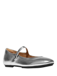 FitFlop Delicato Leather Mary Janes, Silver