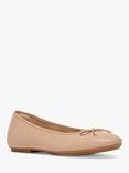 FitFlop Delicato Leather Bow Ballerina Pumps, Classic Beige