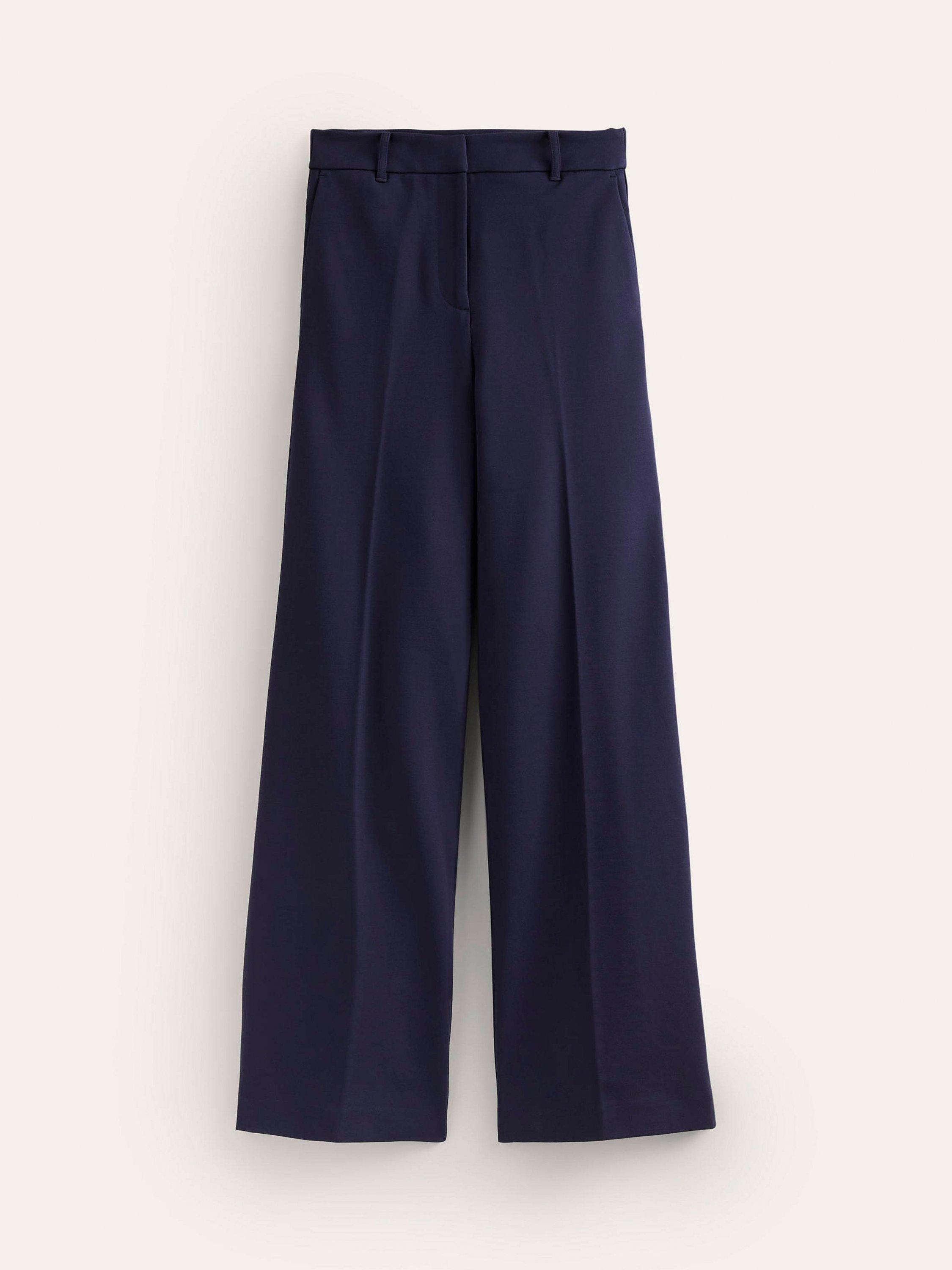 Product image 5 of 5, which shows Boden Westbourne Ponte Trousers, Navy, 16