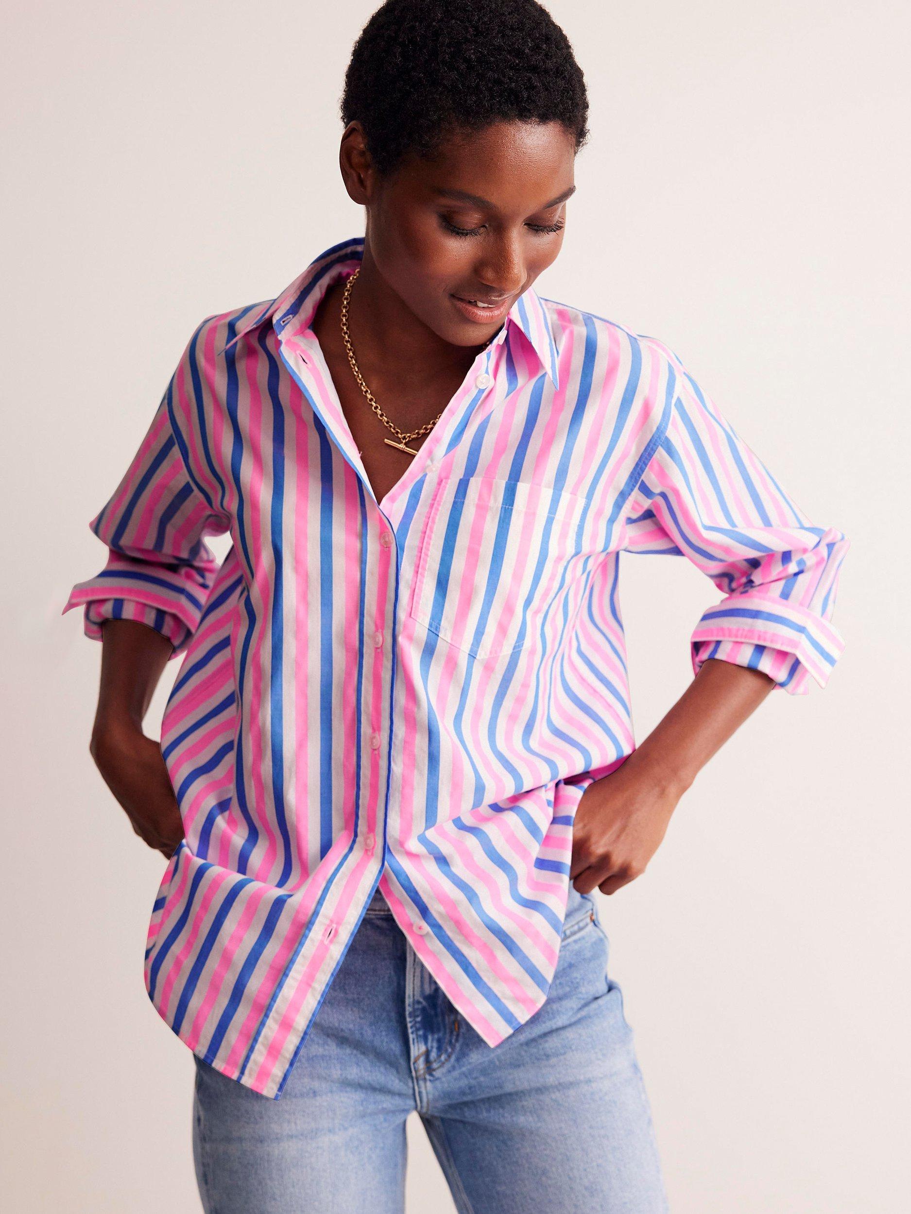 Pink dress shirts for ladies deals