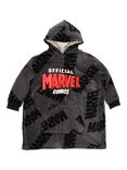 Brand Threads Kids' Marvel Fleece Hooded Blanket, Black/Red