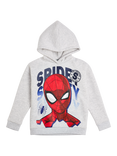 Brand Threads Kids' Spiderman Hoodie, Grey/Multi