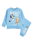 Brand Threads Kids' Bluey Top & Joggers Set, Blue/Multi
