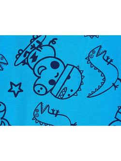 Brand Threads Kids' Peppa Pig George Pig Pyjama Set, Blue/Multi - view 2, Blue/Multi
