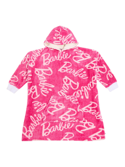 Brand Threads Ladies Barbie Hooded Blanket, Pink, Pink