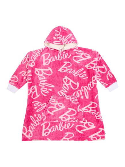 Brand Threads Ladies Barbie Hooded Blanket, Pink, Pink
