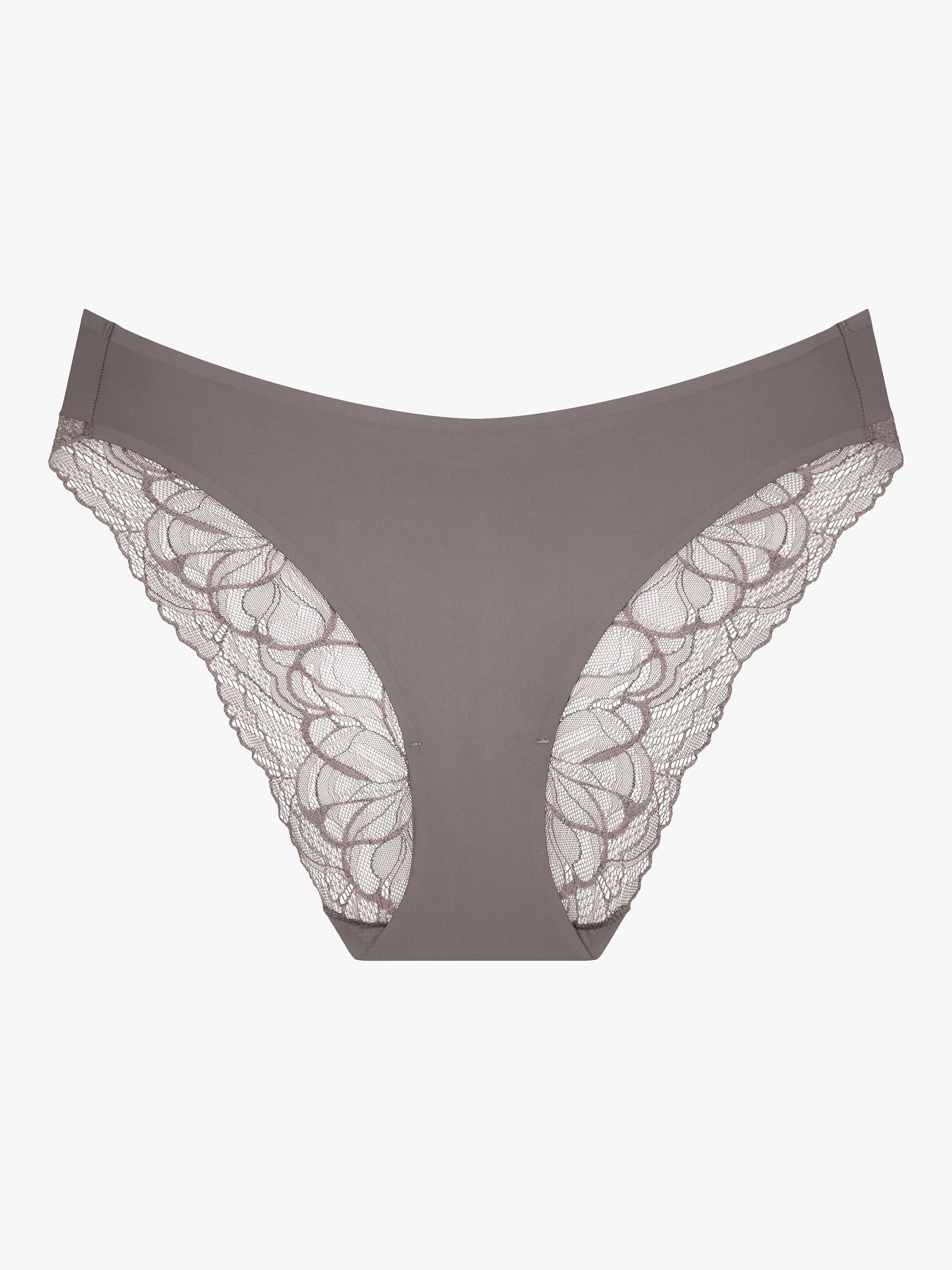 Product image 5 of 5, which shows Triumph Body Make up Illusion Lace Briefs, Pigeon Grey, 8