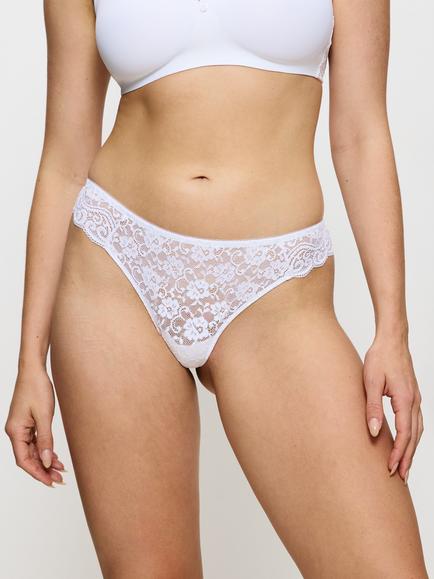 Triumph Amourette Lace Hipster Thong, White
