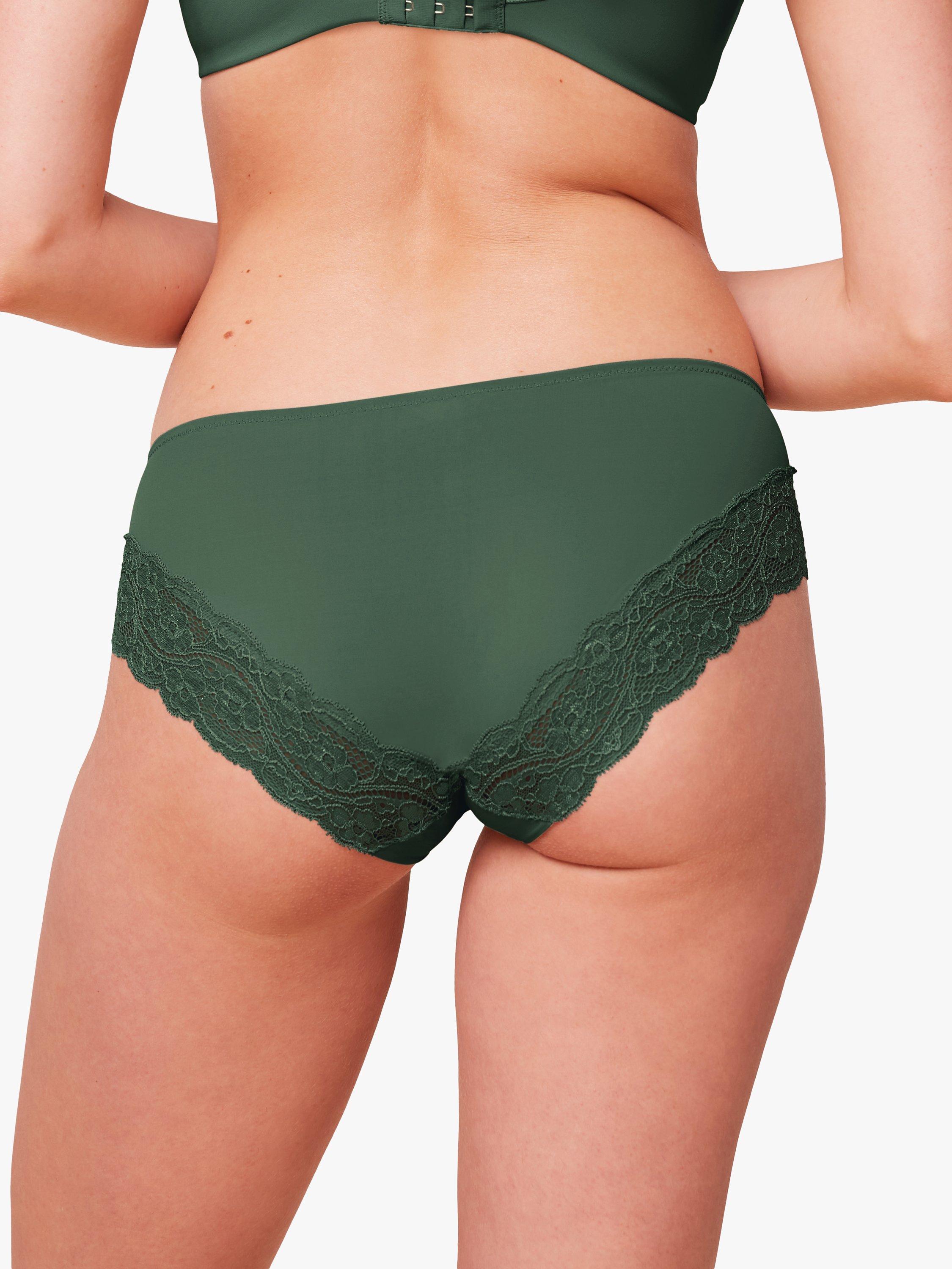 Product image 2 of 5, which shows Triumph Lovely Micro Hipster Briefs, Green Kiss, XS