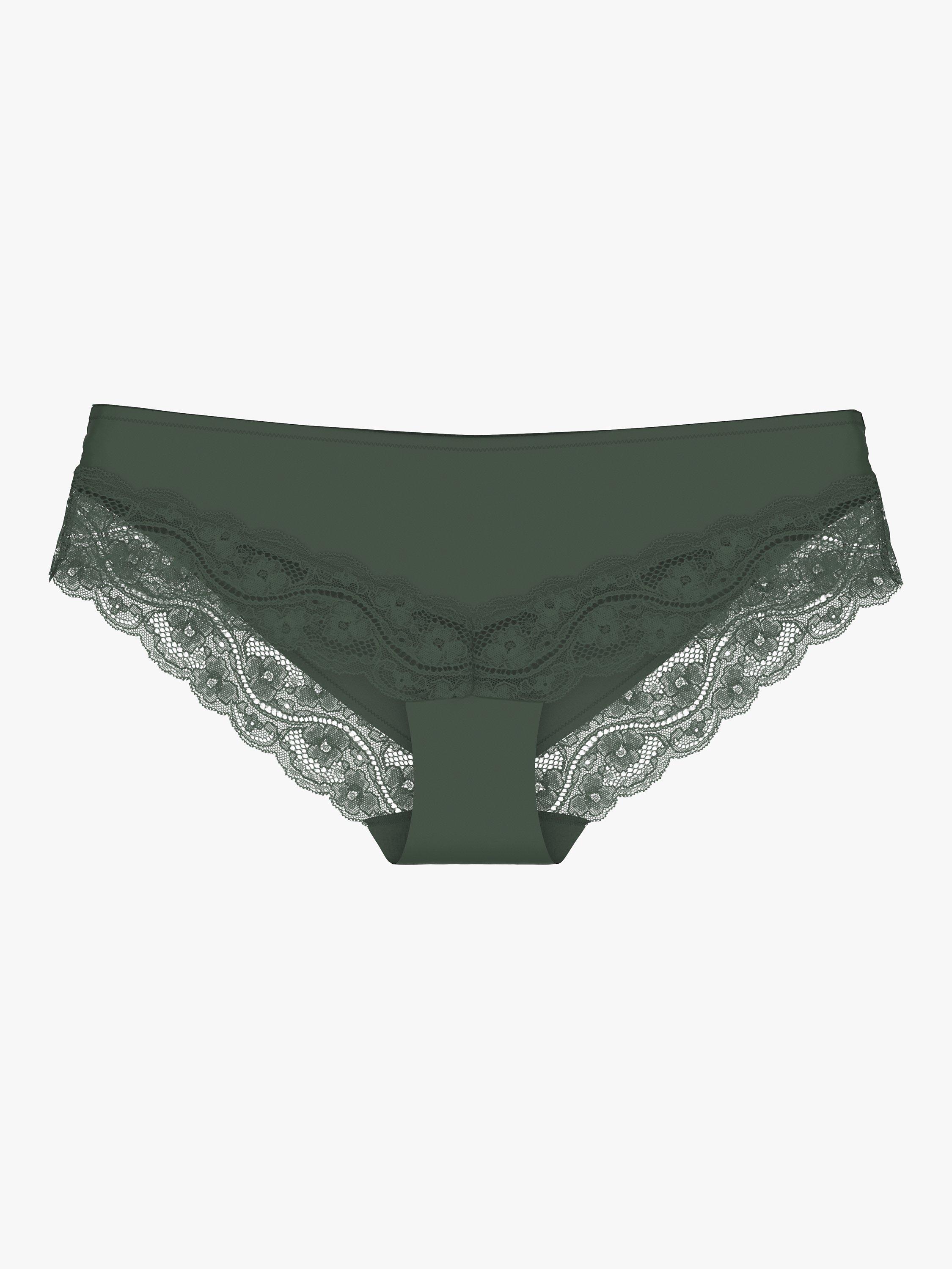 Product image 5 of 5, which shows Triumph Lovely Micro Hipster Briefs, Green Kiss, XS