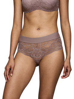 Triumph Illusion Lace Shorty Briefs, Pigeon Grey