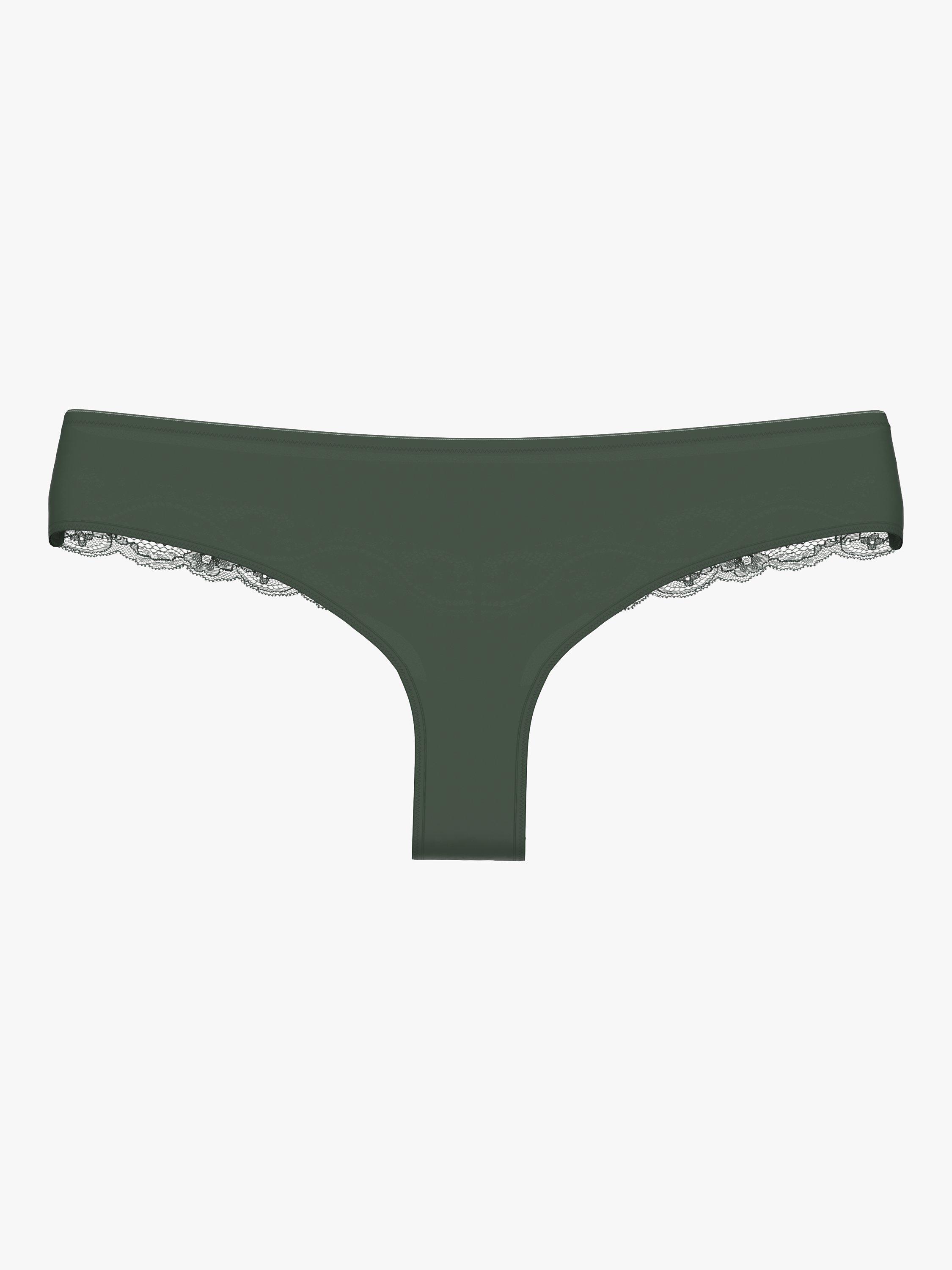 Product image 5 of 5, which shows Triumph Lovely Micro Brazilian Thong, Green Kiss, L