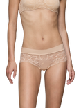 Triumph Illusion Lace Shorty Briefs, Nude Beige