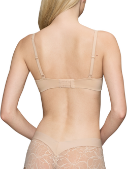 Triumph Body Make-Up Illusion Lace Balconette Bra - view 2, Nude Beige