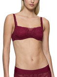 Triumph Body Make-Up Illusion Lace Balconette Bra, Woodrose