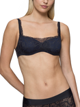 Triumph Body Make-Up Illusion Lace Balconette Bra, Black