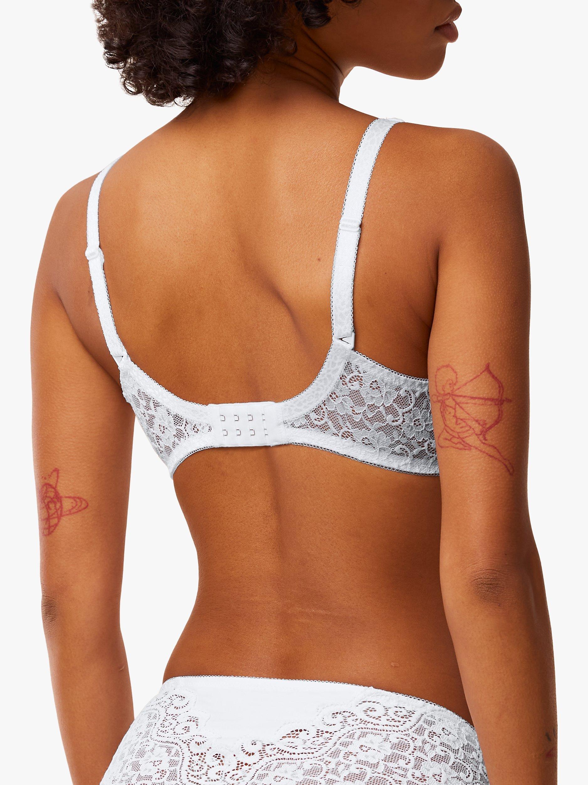 Product image 2 of 5, which shows Triumph Amourette Underwired Padded Spacer Bra, White, 32B