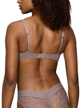 Triumph Body Make-Up Illusion Lace Padded Underwired Bra, Pigeon Grey
