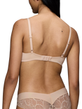 Triumph Body Make-Up Illusion Lace Padded Underwired Bra, Nude Beige