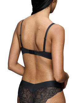 Triumph Body Make-Up Illusion Lace Padded Underwired Bra - view 2, Black