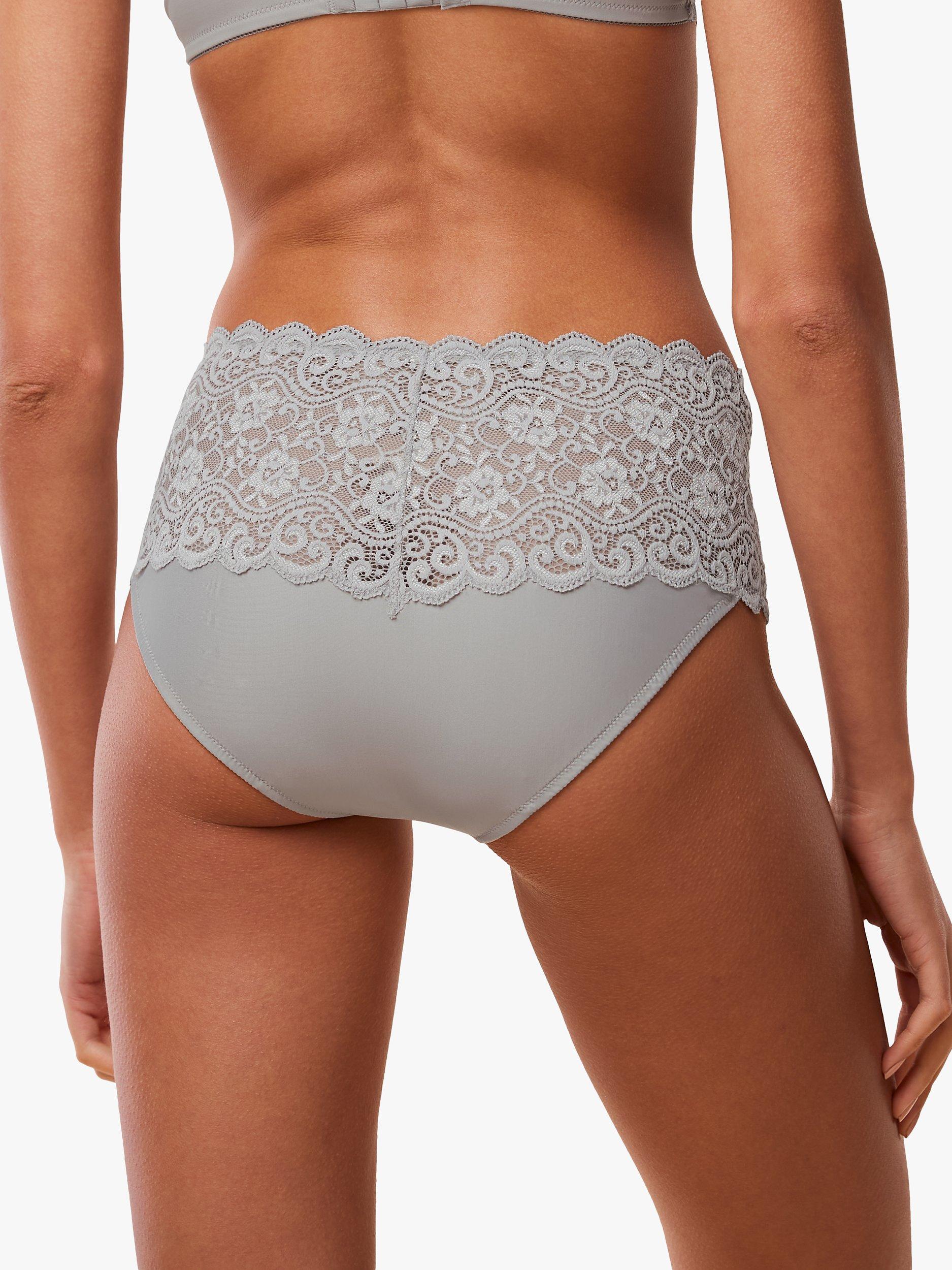 Product image 2 of 5, which shows Triumph Amourette 300 Maxi Lace Briefs, Silent Grey, 8