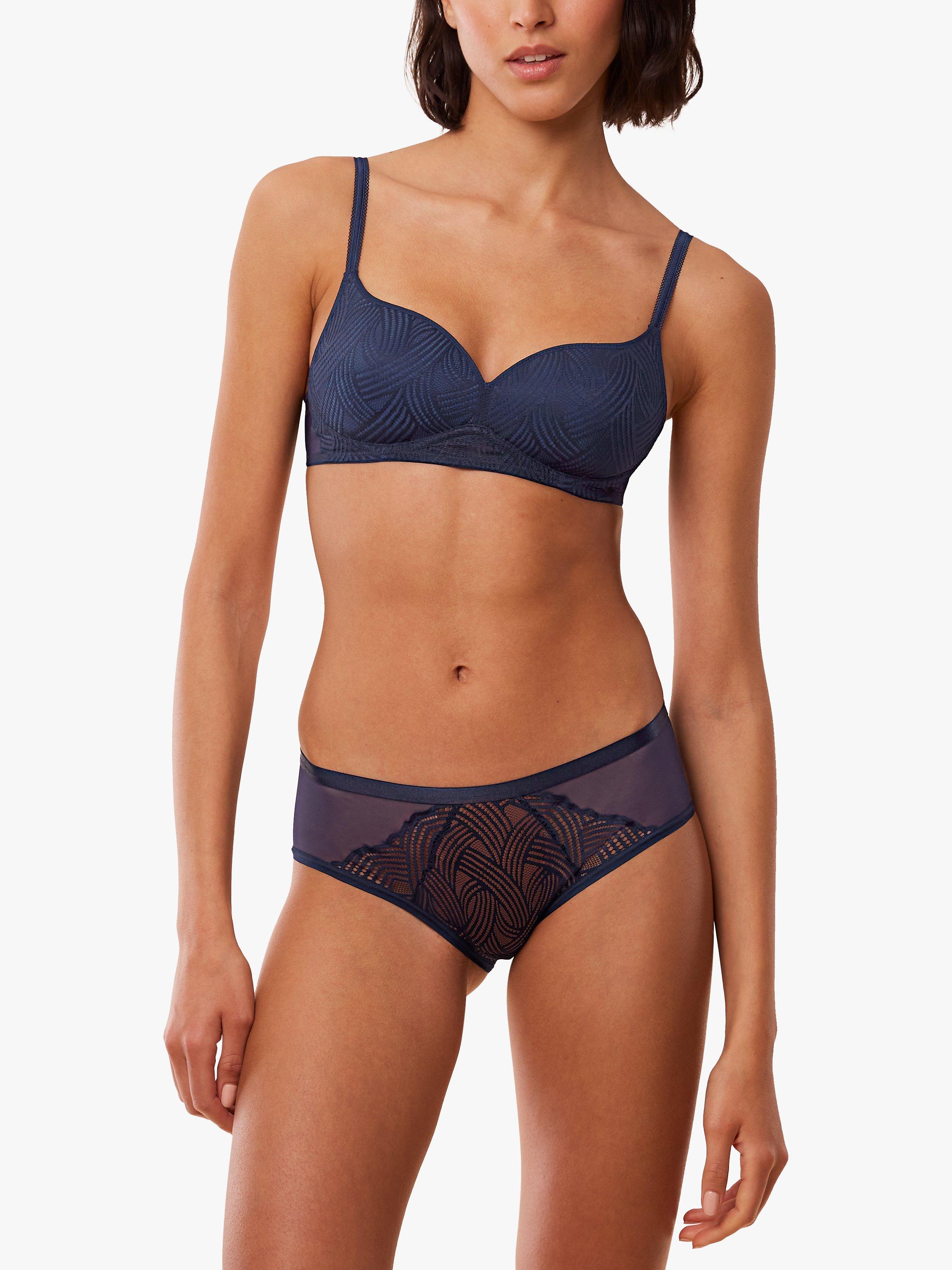 Product image 4 of 5, which shows Triumph Delightful Spotlight Hipster Knickers, Dark Blue, 18