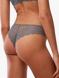 Triumph Sensual Spotlight High Leg Brazilian Knickers, Grey/Multi