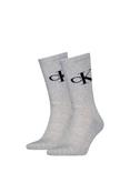 Calvin Klein Monogram Ankle Socks, Pack of 2, Grey