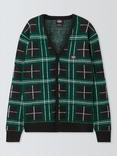 Dickies Stevensville Knitted Check Cardigan, Black