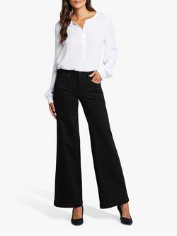 NYDJ Tall Teresa Wide Leg Jeans, Black