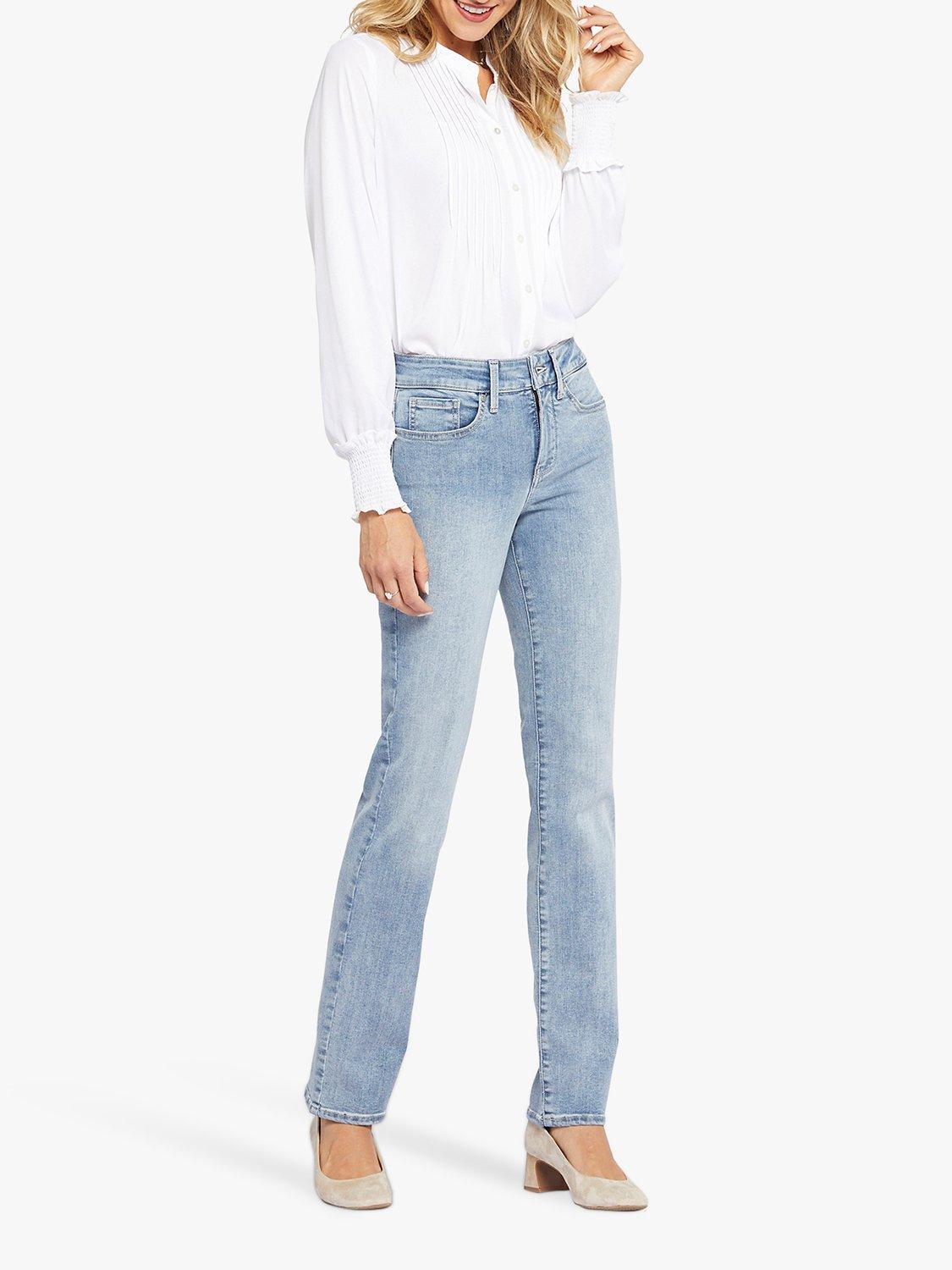 Product image 1 of 6, which shows NYDJ Tall Marilyn Straight Cut Jeans, Haley, 4L