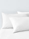 John Lewis Crisp & Fresh Cotton Rich Fitted Sheet, White