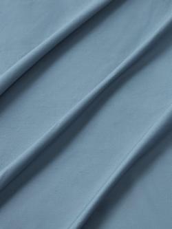 John Lewis Crisp & Fresh Cotton Rich Fitted Sheet - view 2, Lake Blue