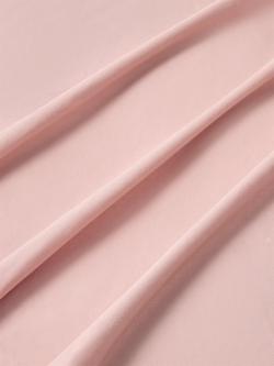 John Lewis Crisp & Fresh Cotton Rich Fitted Sheet - view 2, Plaster Pink