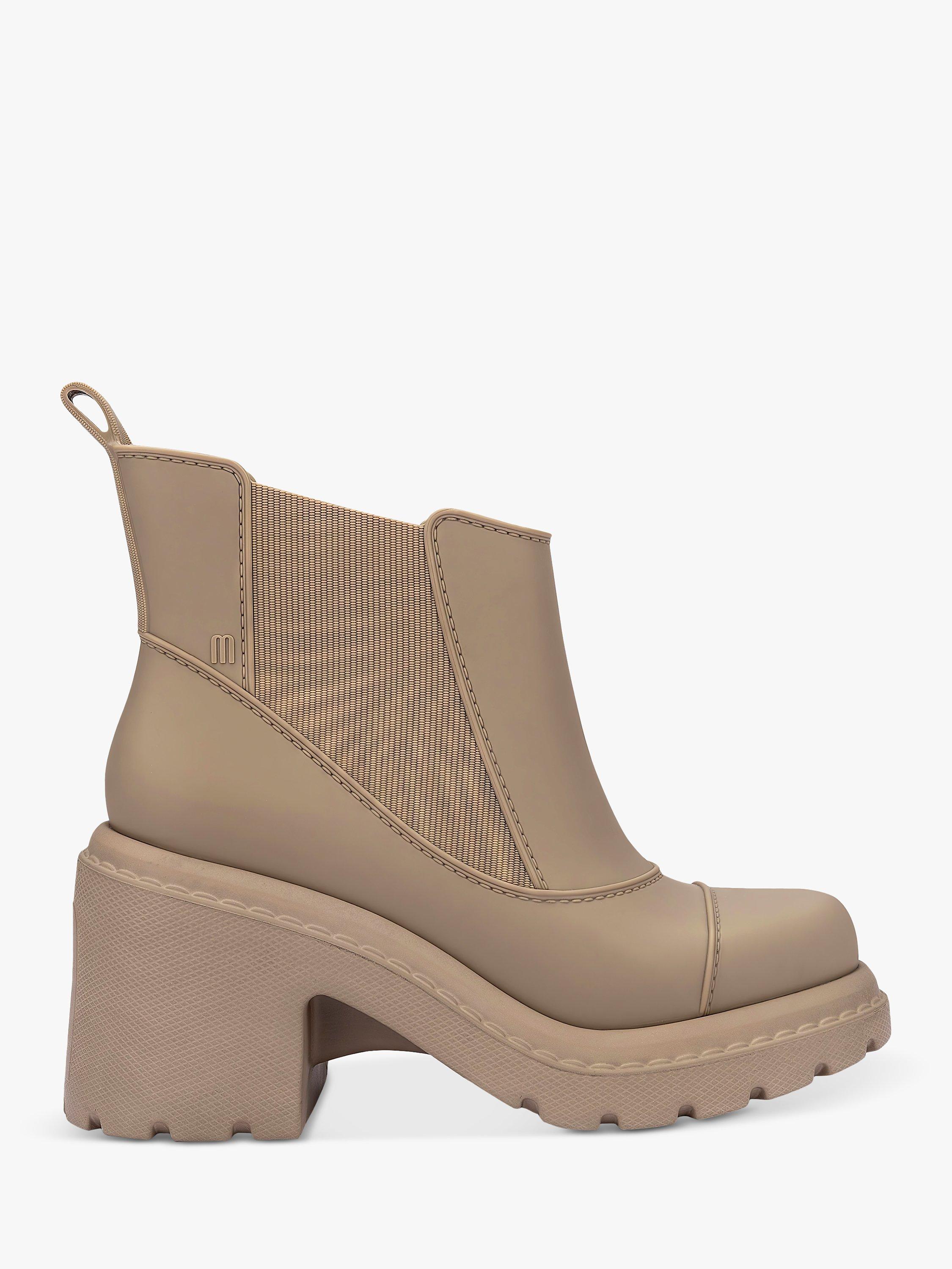 Product image 1 of 3, which shows Melissa Courtney Chunky Ankle Boots, Beige, 3