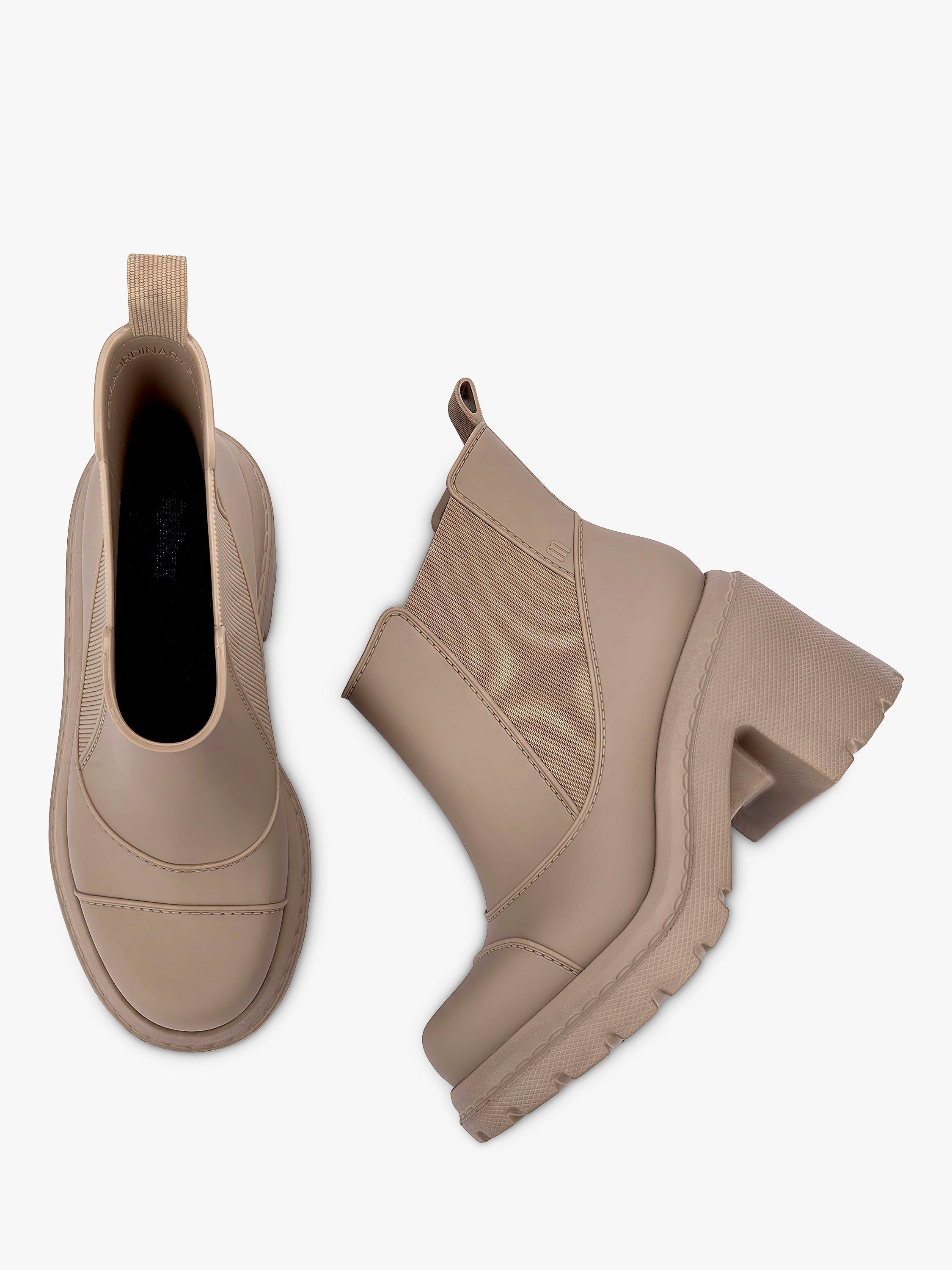 Product image 3 of 3, which shows Melissa Courtney Chunky Ankle Boots, Beige, 3