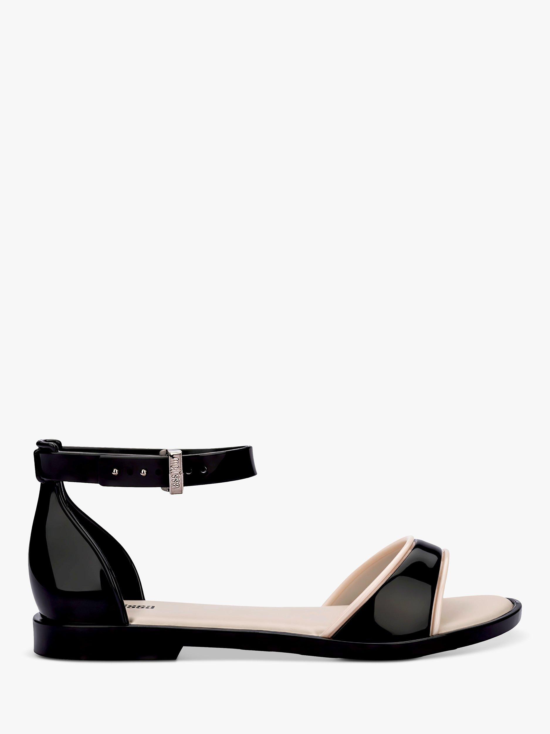 Product image 1 of 4, which shows Melissa Emily Sandals, Black/Beige, 3