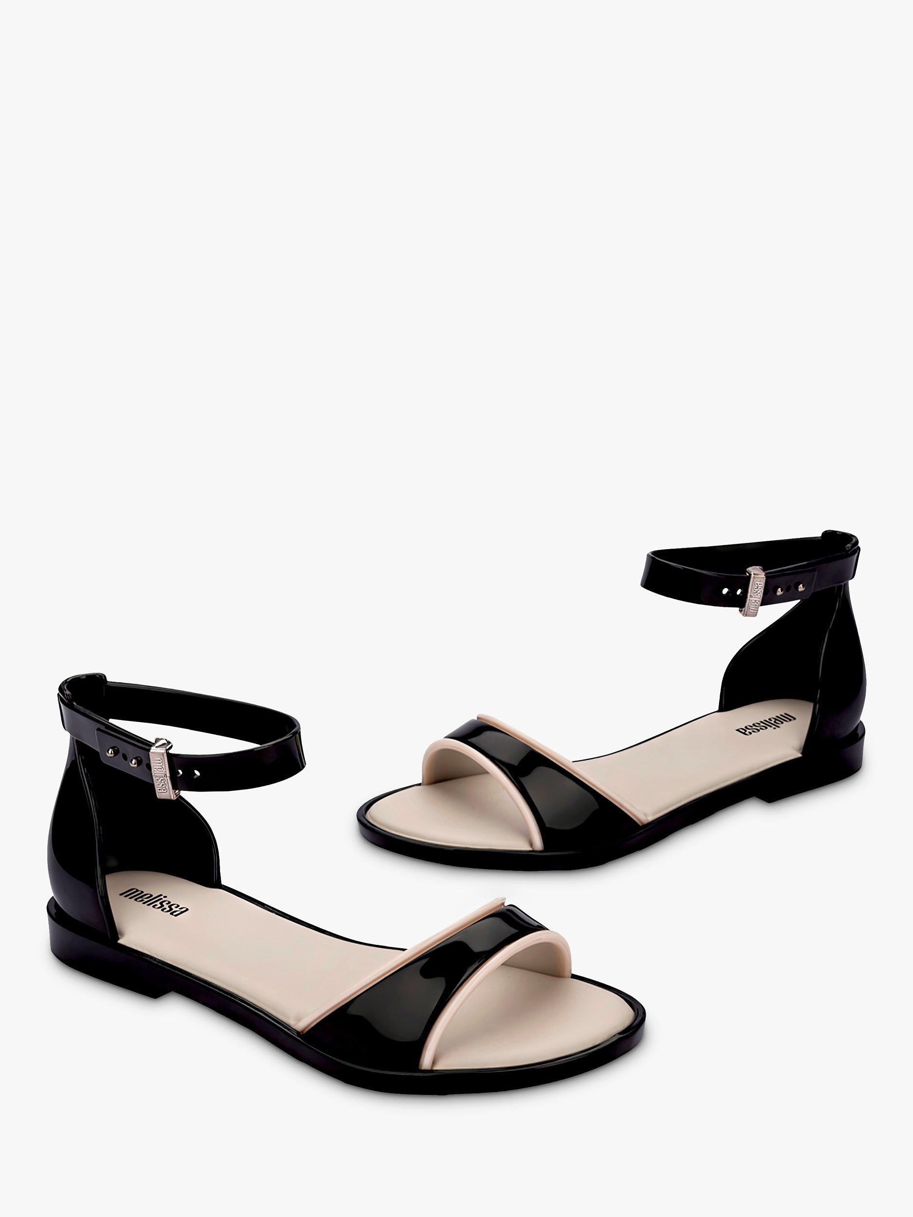 Product image 2 of 4, which shows Melissa Emily Sandals, Black/Beige, 3