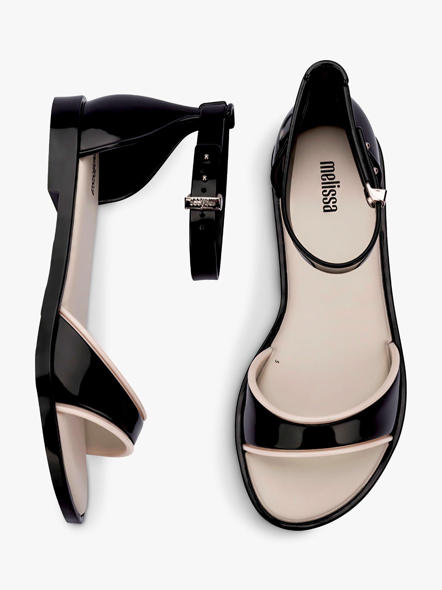 Product image 3 of 4, which shows Melissa Emily Sandals, Black/Beige, 3
