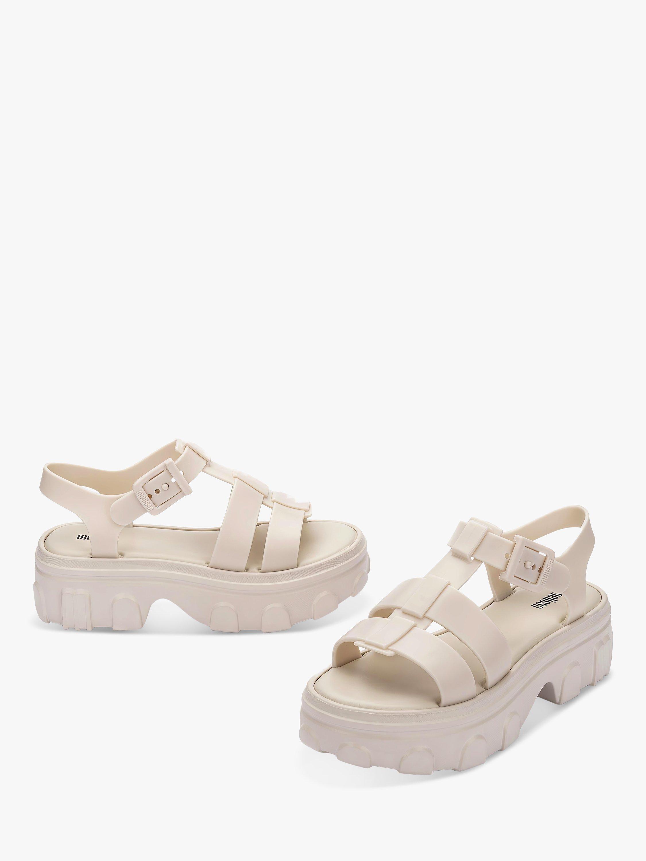 Melissa Ella Platform Sandals, Beige, 3