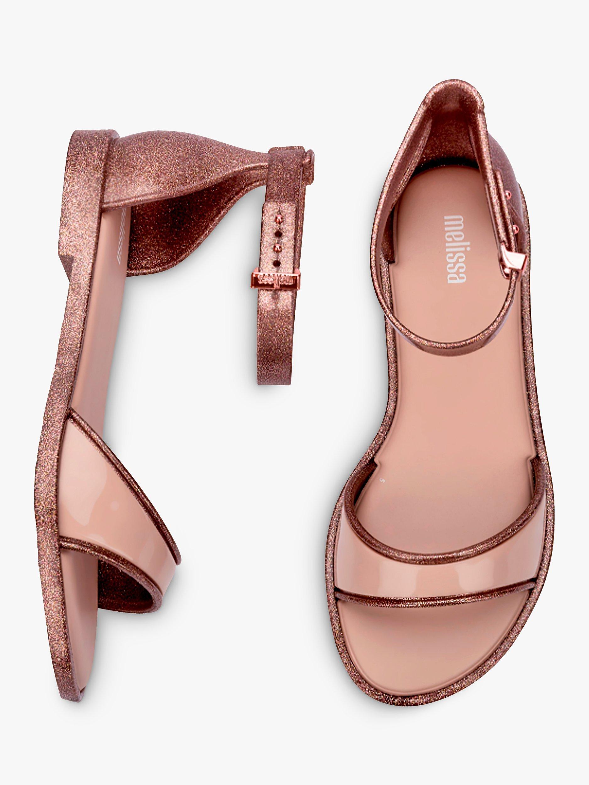 Product image 3 of 4, which shows Melissa Emily Sandals, Glitter Clear /Pink, 3