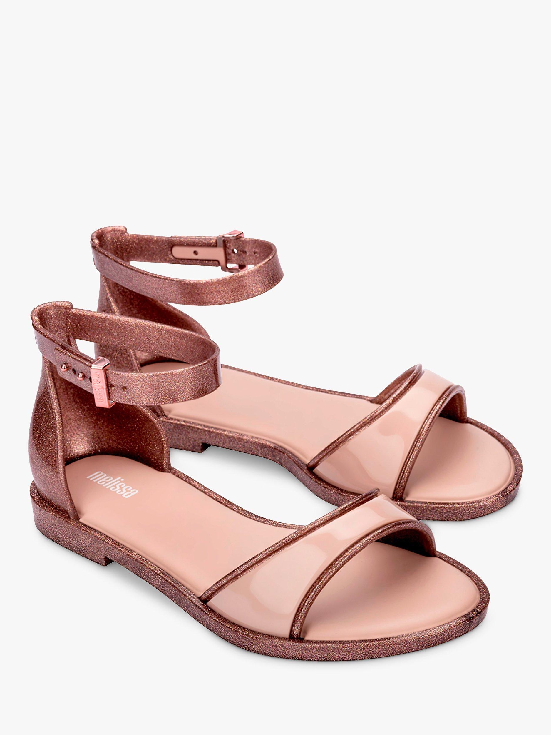 Product image 4 of 4, which shows Melissa Emily Sandals, Glitter Clear /Pink, 3