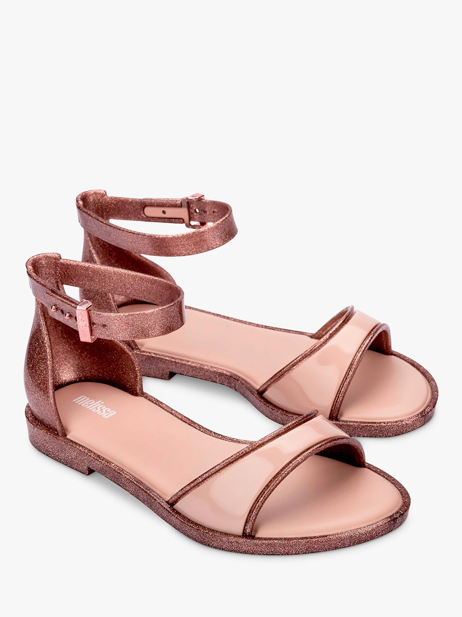 Melissa Emily Sandals, Glitter Clear /Pink, 3