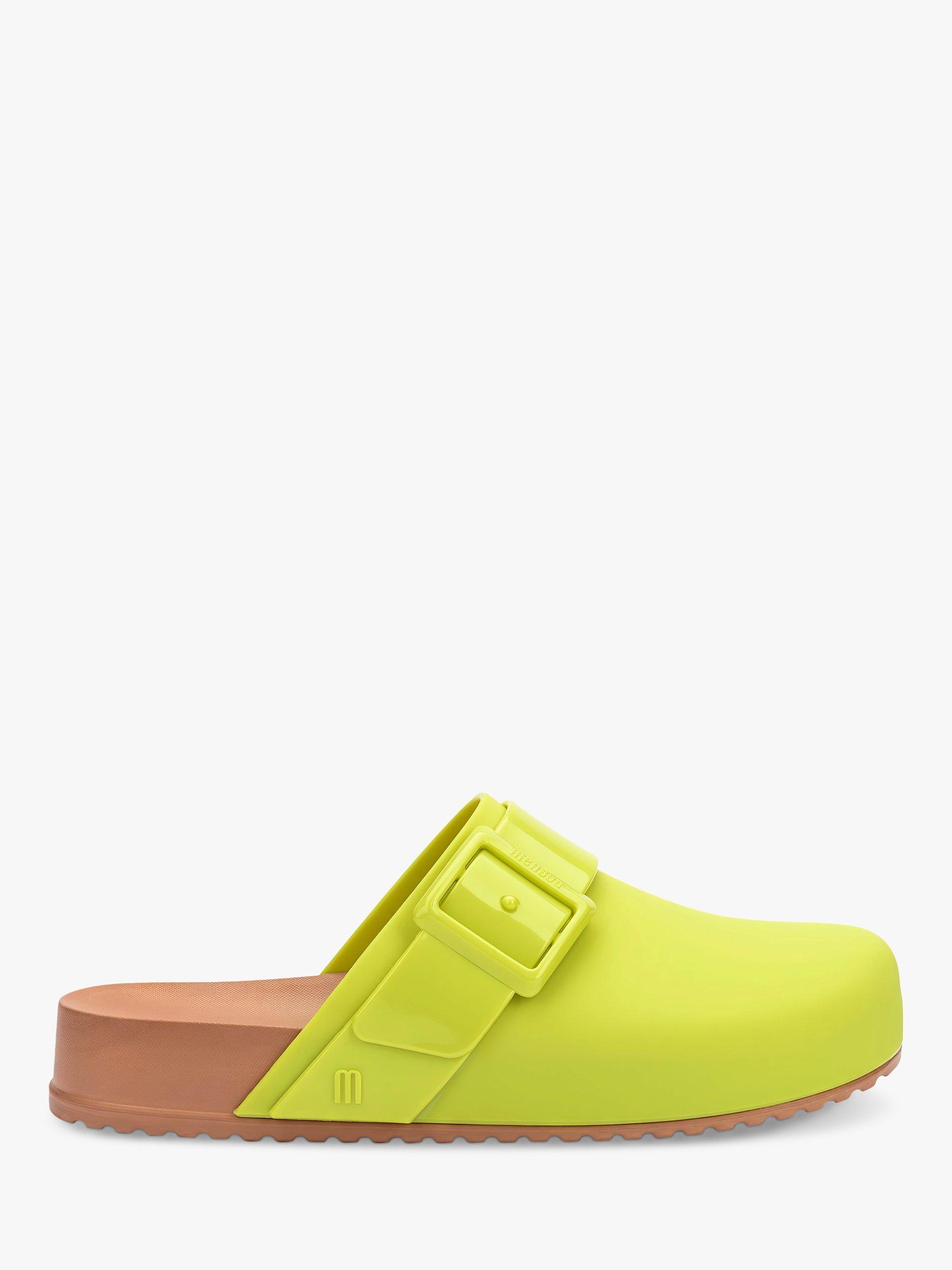 Product image 1 of 3, which shows Melissa Cozy Clogs, Green/Brown, 3
