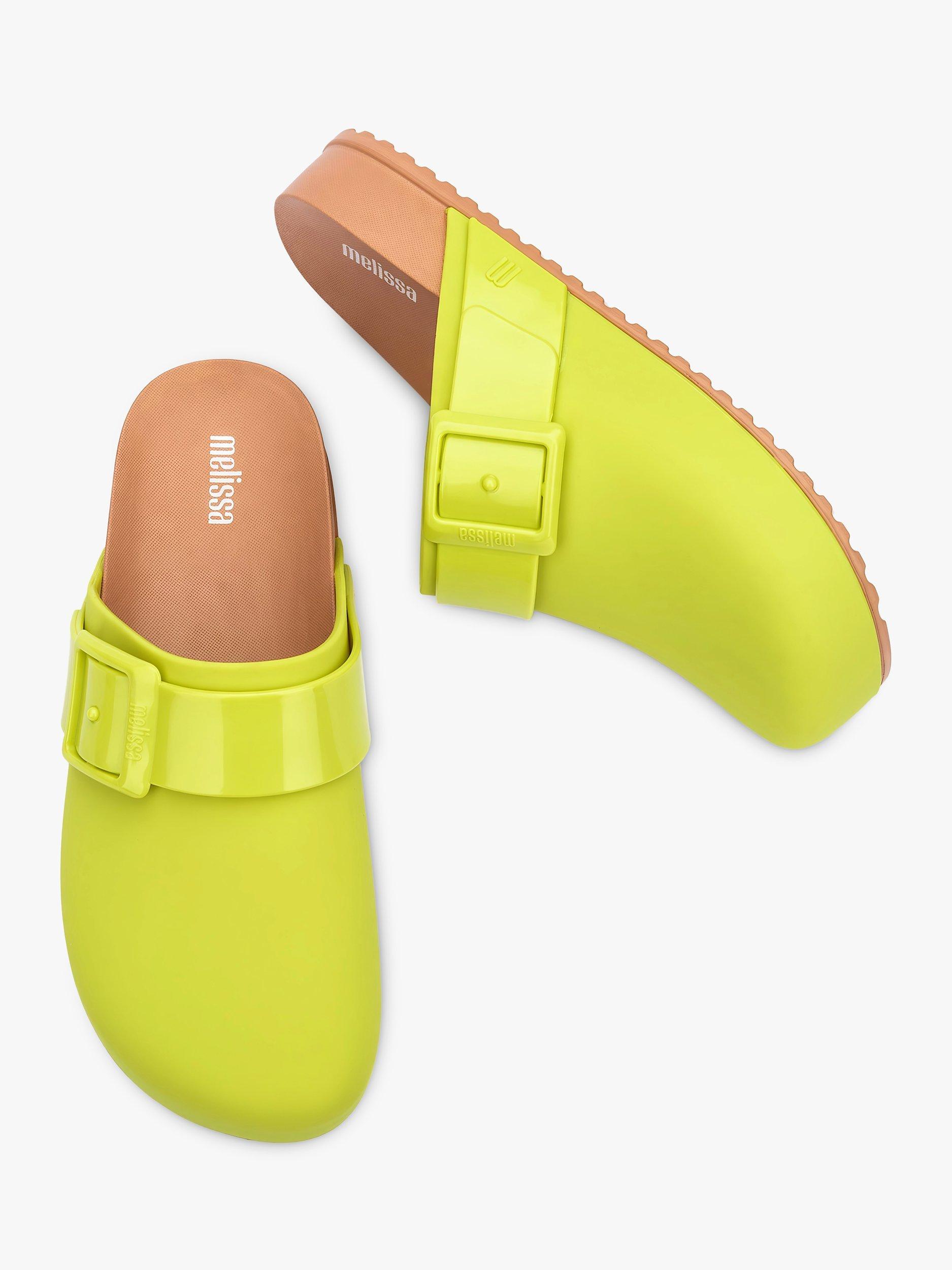 Product image 3 of 3, which shows Melissa Cozy Clogs, Green/Brown, 3