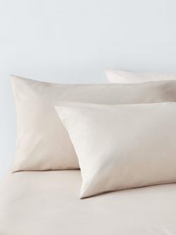 John Lewis Crisp & Fresh Cotton Rich Duvet Cover Set - view 2, Natural