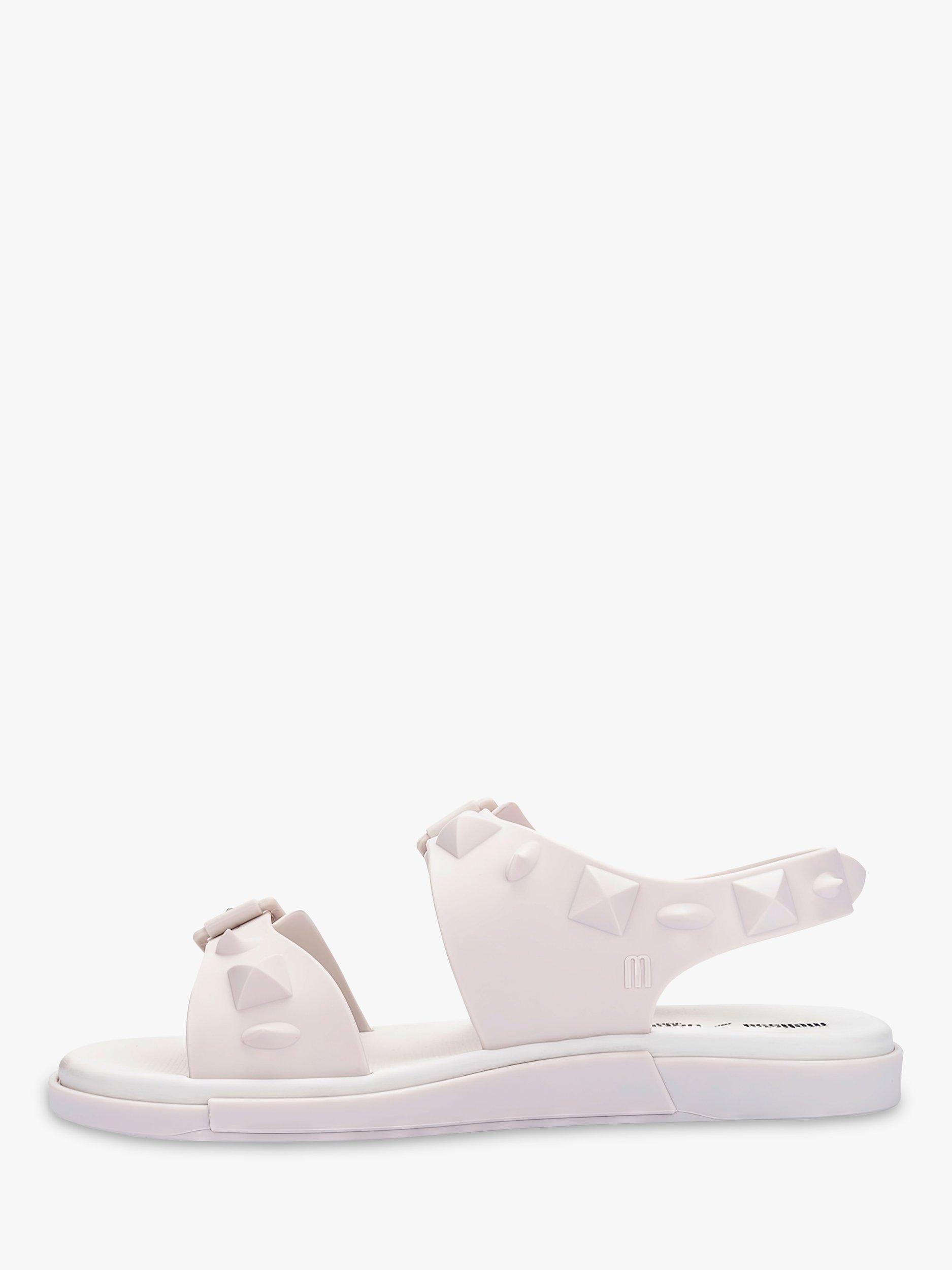 Product image 2 of 5, which shows Melissa Spikes Sandals, White, 3