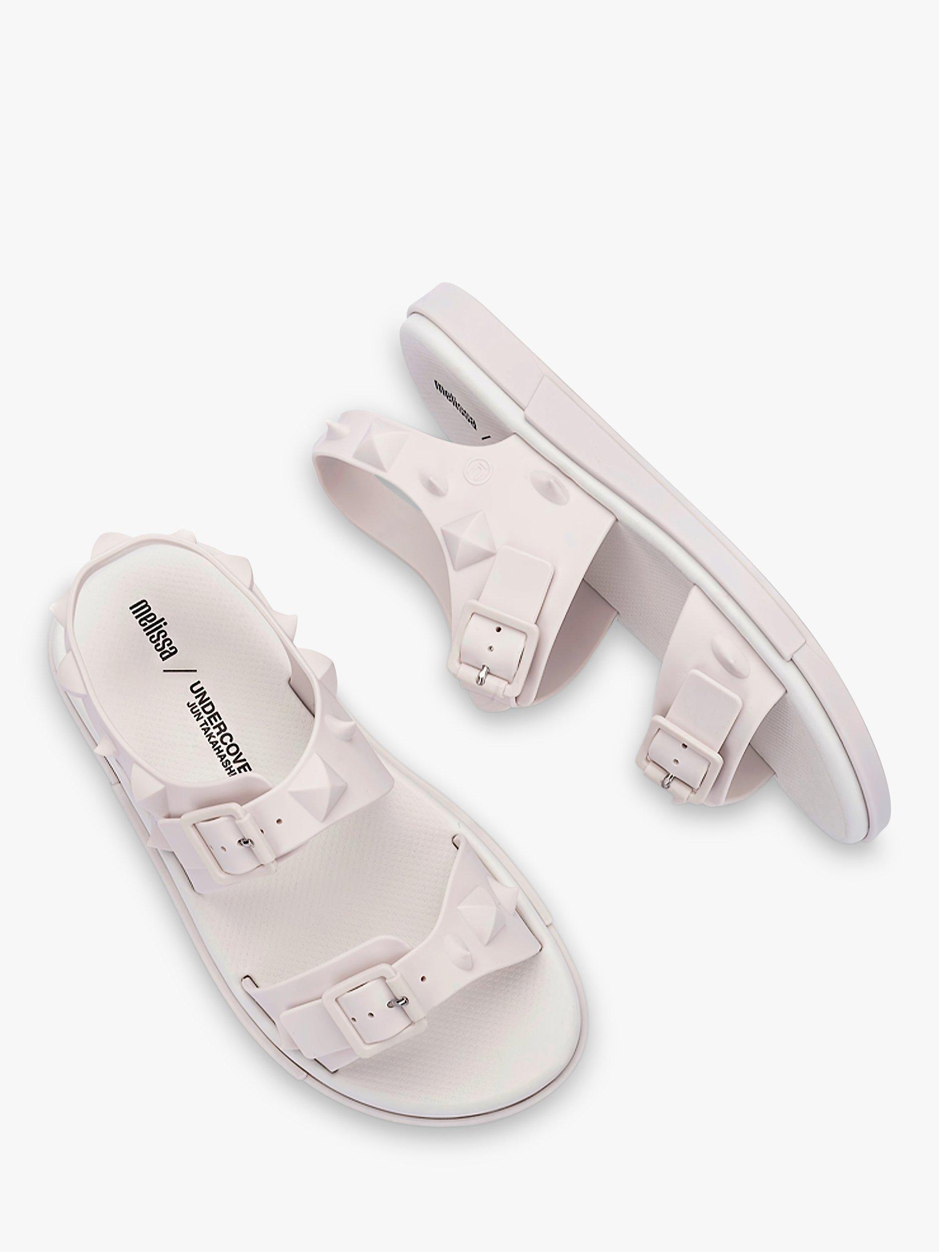 Product image 4 of 5, which shows Melissa Spikes Sandals, White, 3