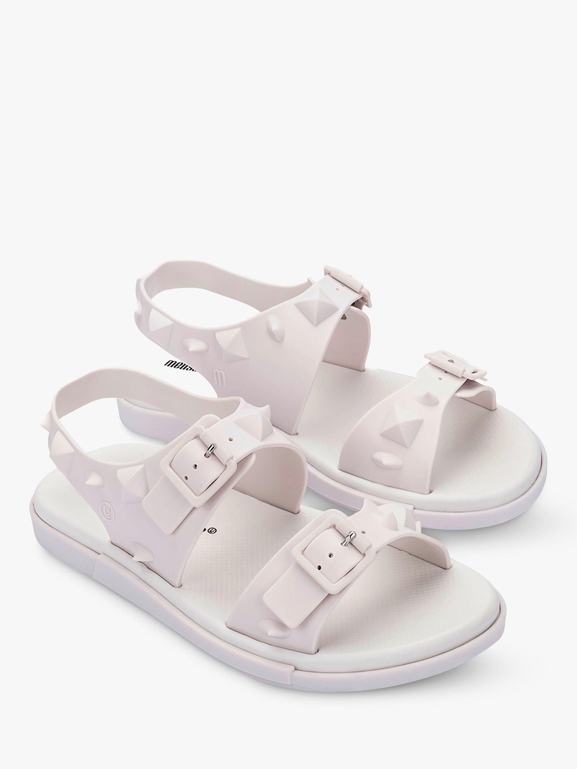 Product image 5 of 5, which shows Melissa Spikes Sandals, White, 3