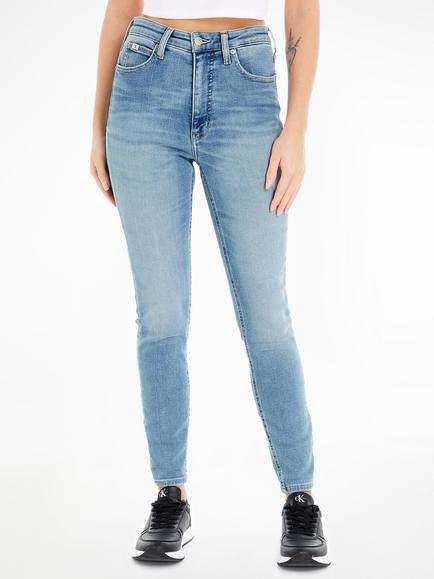 Calvin Klein High Rise Super Skinny Jeans, Light Blue, Light Blue